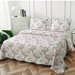 cuverturi 3 piese (31) Cuvertură de pat MATLASATĂ cu 2 Fețe Diferite, Pat Dublu, 3 Piese, MODEL CMP010