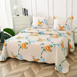 cuverturi 3 piese (33) Cuvertură de pat MATLASATĂ cu 2 Fețe Diferite, Pat Dublu, 3 Piese, MODEL CMP07