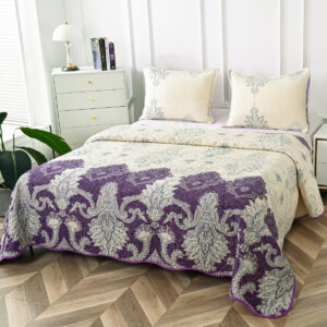 cuverturi 3 piese (45) Cuvertură de pat MATLASATĂ cu 2 Fețe Diferite, Pat Dublu, 3 Piese, MODEL CMP06